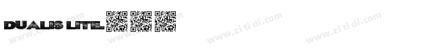 Dualis Lite字体转换